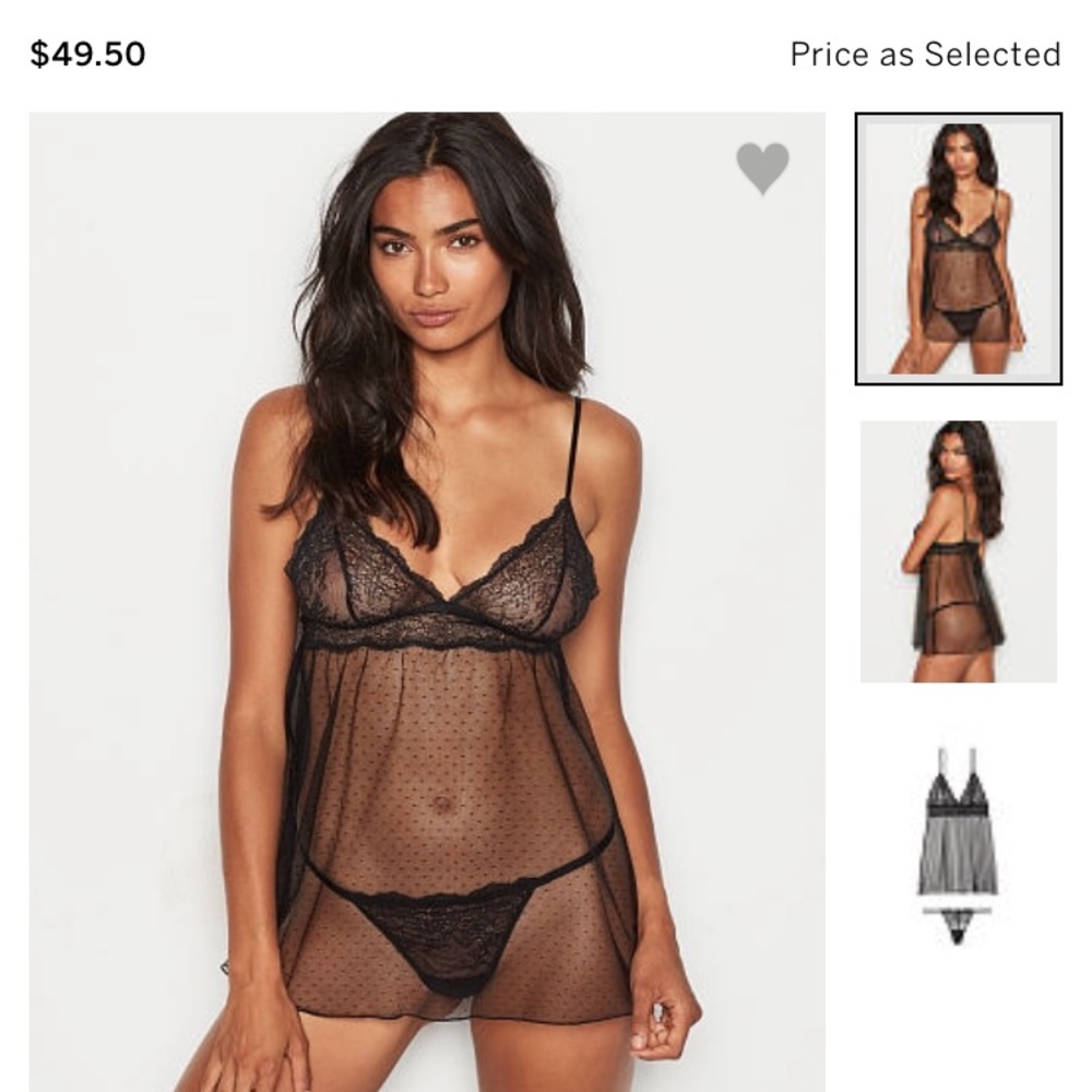 Victoria Secret baby doll lingerie. Brand New!!